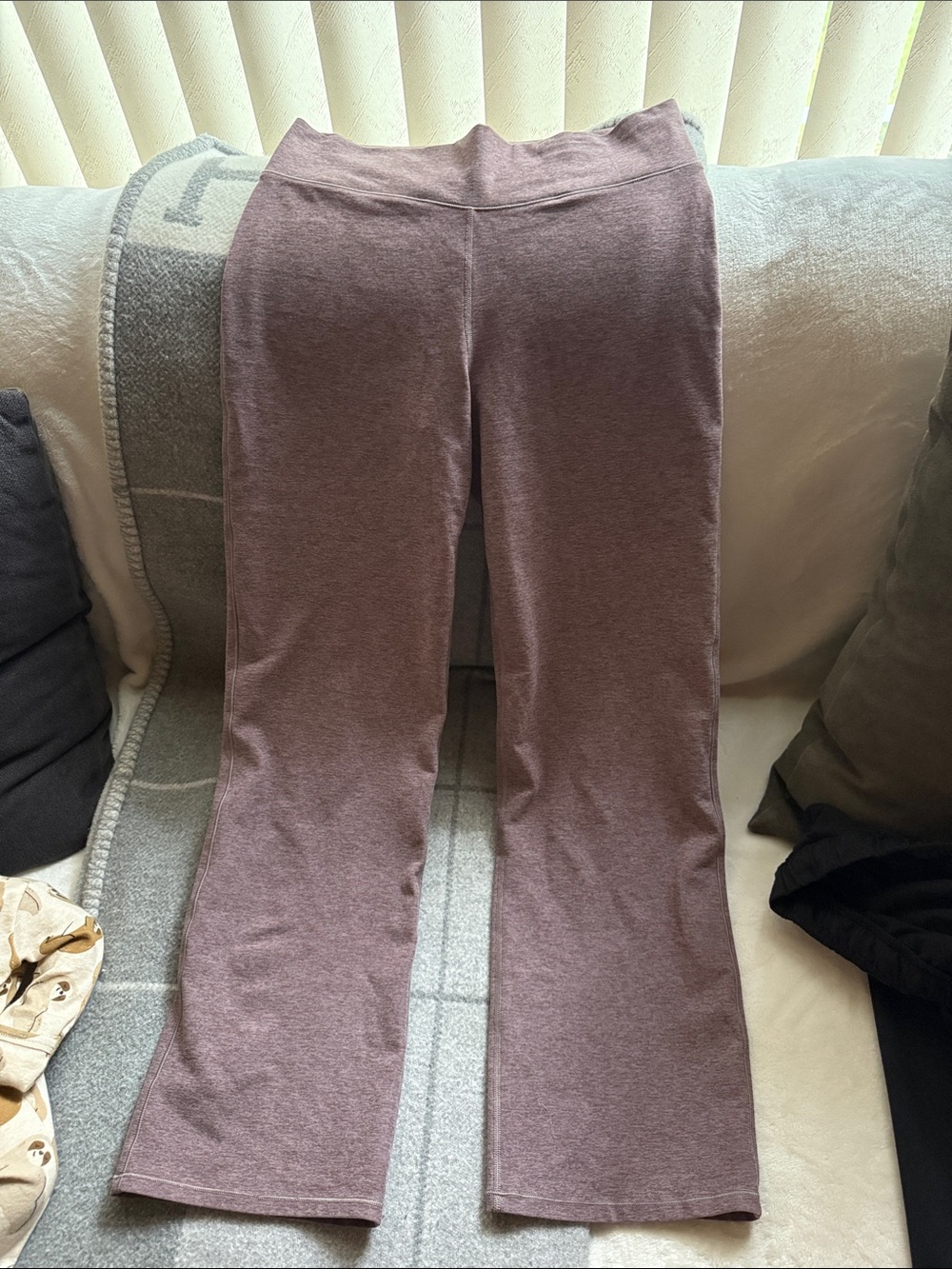 Vuori Stretch Knit Leggings - Dusty Mauve